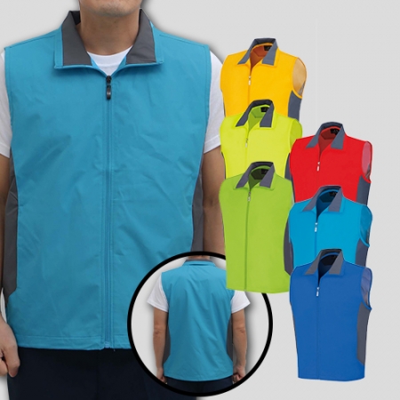 트렌디 스텝 조끼 M-3XL, 남자 여자 조끼 #2