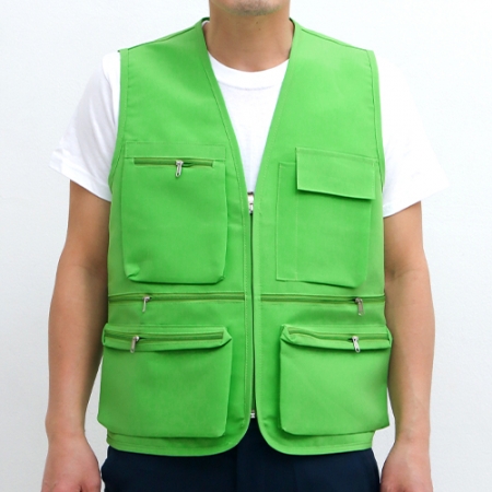 다용도 포켓 디자인 조끼 M-3XL, 남자 여자 조끼 #3