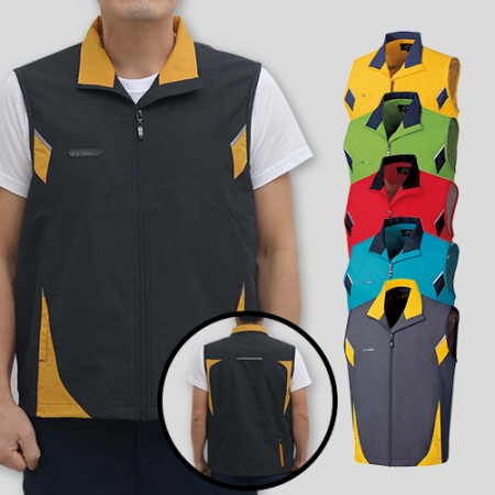 고급 포인 야광 띠 조끼 M-3XL, 남자 여자 조끼 #2