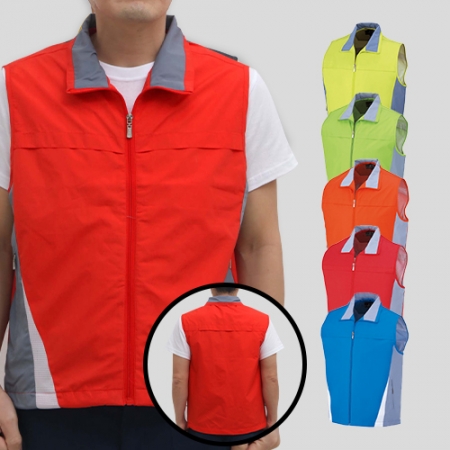 사이드 그레이 조끼 (M-3XL), 남자 여자 조끼 #2