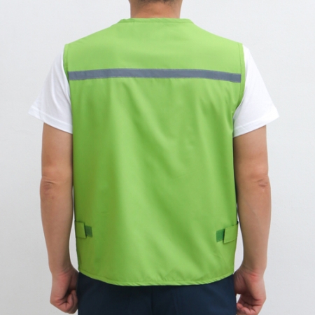 스텝 야광 반사 띠 조끼 M-3XL, 남자 여자 조끼 #4