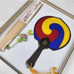 꼬마선 + 고급민속선 사군자 부채 세트