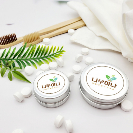 나무하나 고체 치약 휴대용 여행용가글 씹는 치약 #2