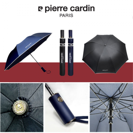 피에르가르뎅 폰지 바이어스 2단우산 반자동 우산 #2