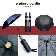 피에르가르뎅 폰지 바이어스 2단우산 반자동 우산