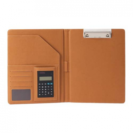 에쉬 클립형 레포트화일 (골드브라운) / 계산기내장 #2