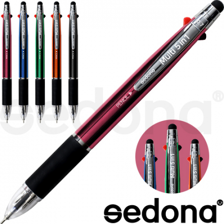 세도나 멀티 5in1 그립 니들 터치 볼펜 // 독일잉크 선명한 색상 #2