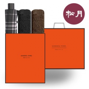 송월 프리미엄 O.G 우산& 타올 3매 세트7 (SWU 3단 체크 우산 1P+SWU 옴므190G 30수 타올 2P)