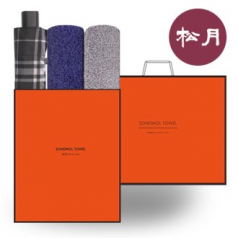 송월 프리미엄 O.G 우산& 타올 3매 세트6 (SWU 3단 체크 우산 1P+SWU 플레르 40수 타올 2P)