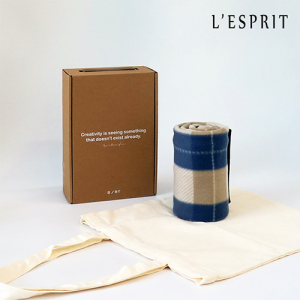 레스쁘리 고급 세트 WW (무릎담요 + 솔리드 에코백)