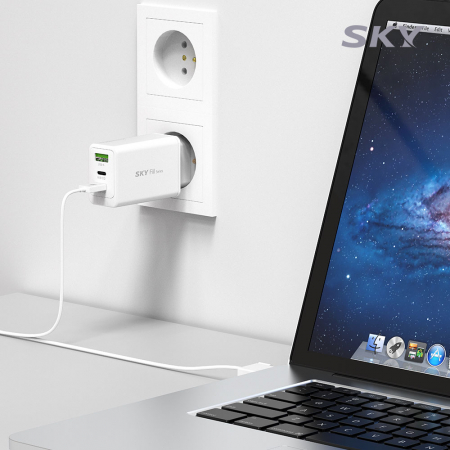 스카이필 SKY-GaN65Y GaN 미니 3포트 멀티 초고속충전기 65W #5