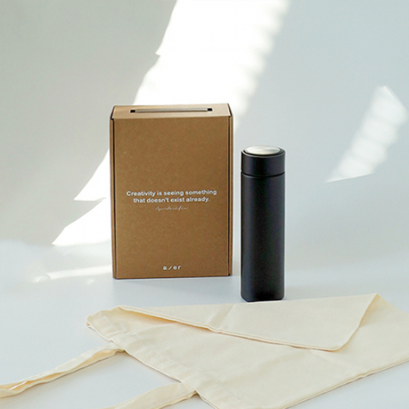 레스쁘리 고급 텀블러 세트 BBB (솔리드 에코백 + 제네시스 텀블러 500ml) #2