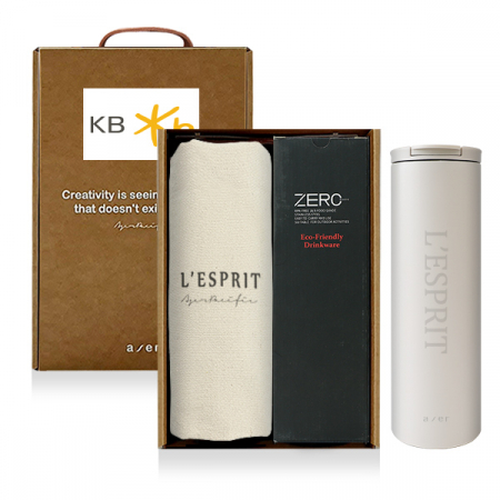 레스쁘리 고급 텀블러 세트AAA (솔리드 에코백+ 벤스 텀블러  500ml) #4