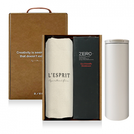 레스쁘리 고급 텀블러 세트AAA (솔리드 에코백+ 벤스 텀블러  500ml) #2