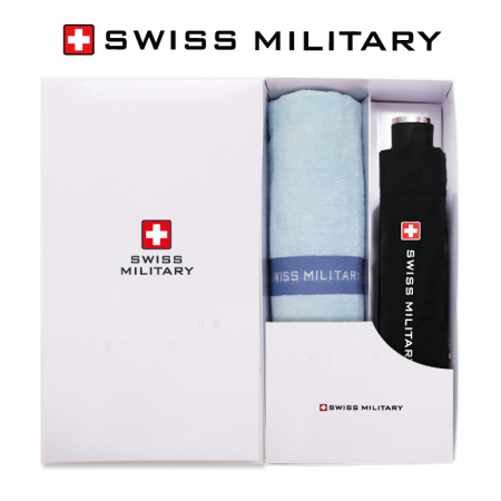 스위스밀리터리 3단 수동 무지우산 + 120g 타올세트 #2