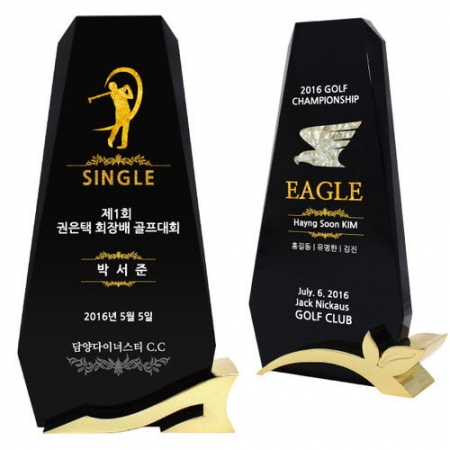 KC514 모던오피스 블랙 크리스탈 우드 상패 4 #2