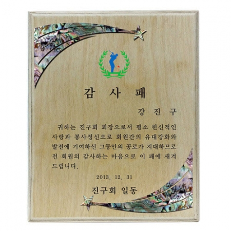 KC491 모던오피스 스페셜 우드 자작나무 원목 상패 2 #2