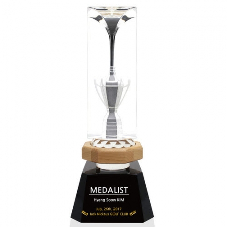 KC431 모던오피스 명품 우드& 크리스탈 LED 트로피 3 #2