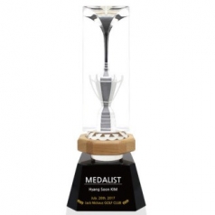 KC431 모던오피스 명품 우드& 크리스탈 LED 트로피 3