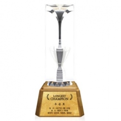 KC429 모던오피스 명품 우드& 크리스탈 LED 트로피 1