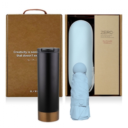 레스쁘리 고급 세트 OOO (마카롱 우산 + 벅스 로얄 텀블러 500ml) #2