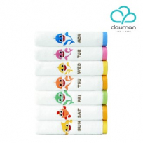 아기상어 위클리 캐릭터 세면수건  150g