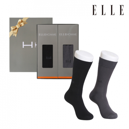[ELLE] 엘르 신사 정장 양말 2족 세트 #2