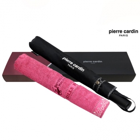 피에르가르뎅 폰지엠보 2단 우산& 폴로 로고 타올세트 G #3