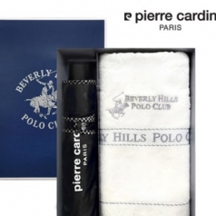 피에르가르뎅 엠보체크 3단 우산, 폴로 로고 타올세트 B