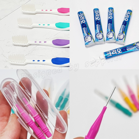 클리오R +페리오 치약+치간 칫솔 2p 케이스 / 칫솔 치약 세트 #5