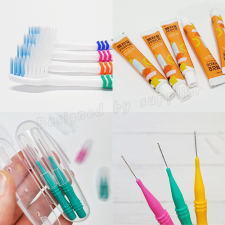 오랄비 고탄력+페리오+치간 칫솔 2p 케이스 / 칫솔 치약 세트 #5