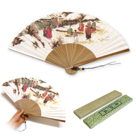 오죽선 풍경부채 부채, 전통 부채 #2