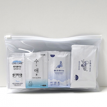 더구디스 휴대용 크리너 4종 지퍼백세트(액정크리너,손소독티슈,신발크리너,풋케어티슈) #3