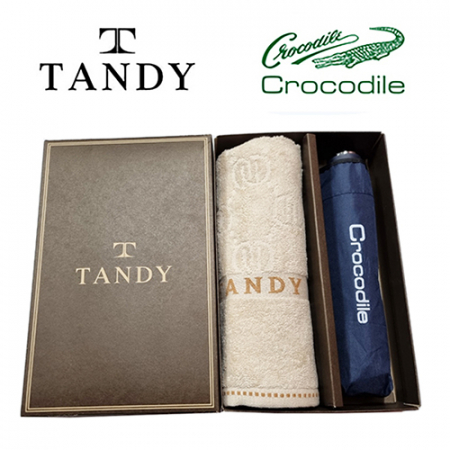 탠디 베이직 로고 타올 + 크로커다일 바이어스 수동 우산 세트 1번 #2