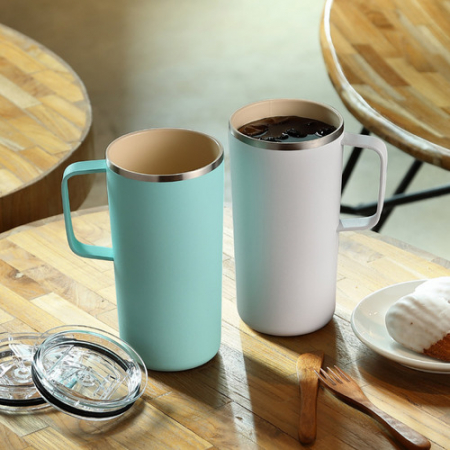 아소부 세라믹 진공 타워머그 600ml #4