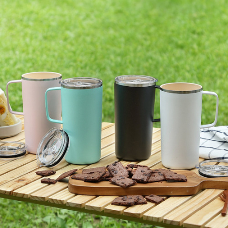 아소부 세라믹 진공 타워머그 600ml #3