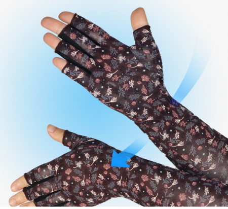 롱패션 장갑, uv차단, 냉갑 소재, 반 장갑, 럭셔리스타일 #3