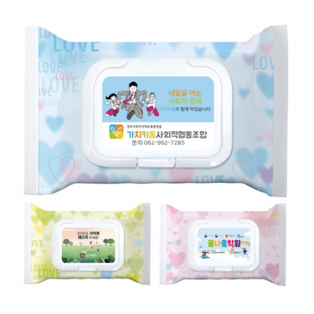 홍보용 전도용 물티슈 제작 35매 (캡형) #3