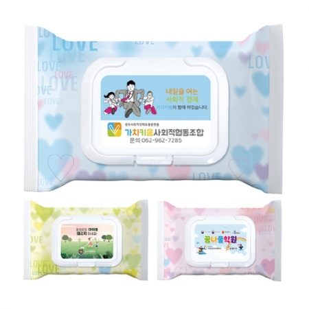 홍보용 전도용 물티슈 제작 30매 (캡형) #5