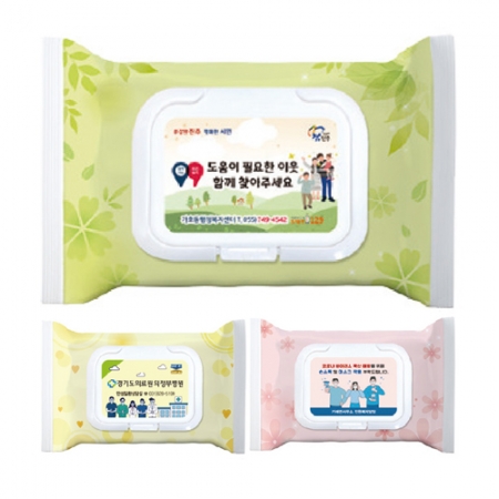 홍보용 전도용 물티슈 제작 30매 (캡형) #8