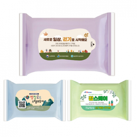 홍보용 전도용 물티슈 제작 25매 (라벨형) #2
