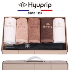 협립 40수 호텔타올 5P + 2단 암막 커넥션 우산 1P - 우산 타올 세트