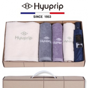 협립 바스타올 1P +세면 타올 3P +가르시아 3단 모던 완전자동 1P - 우산 타올세