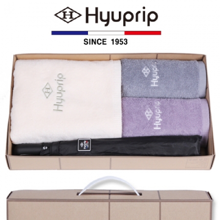 협립 바스타올 1P+세면 타올 2P +2단 암막 고밀도 완전자동 1P- 우산 타올세트 #2