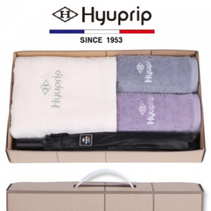 협립 코마 바스타올 1P + 세면타올 2P + 2단 암막 고밀도 우산 1P - 우산 타올 세트