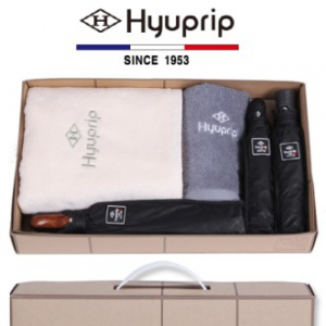 협립 바스타올 1P + 세면타올 1P + 3단 암막 고밀도 3종-완전 자동 우양산 타올 세트