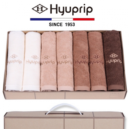 협립 40수 호텔 코마 세면타올 7P - 타올 세트 #2