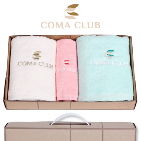 코마 클럽 바스타올 2P + 세면타올 1P - 타올세트 #2