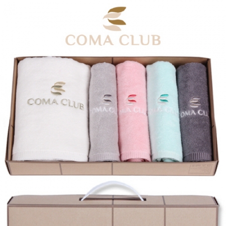 코마 클럽 바스타올 1P + 세면타올 4P - 타올세트 #2
