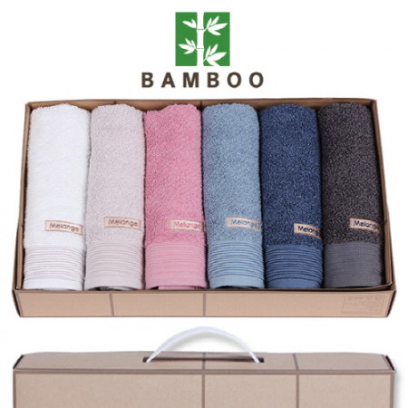 뱀부 멜란지 세면타올 6P - 타올 세트 #2